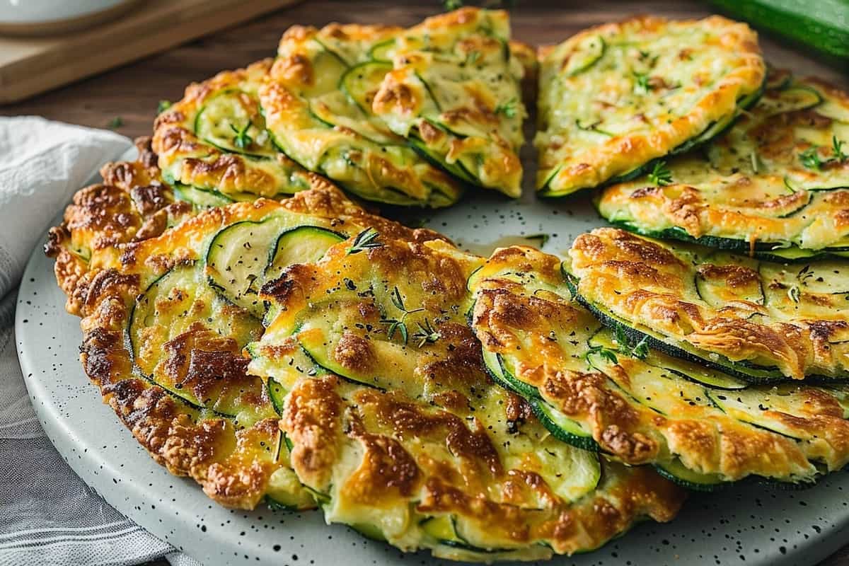 Recette de galette de courgette feta-menthe à l