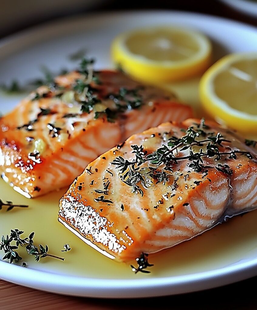 Recette facile de filets de saumon citron ail à l