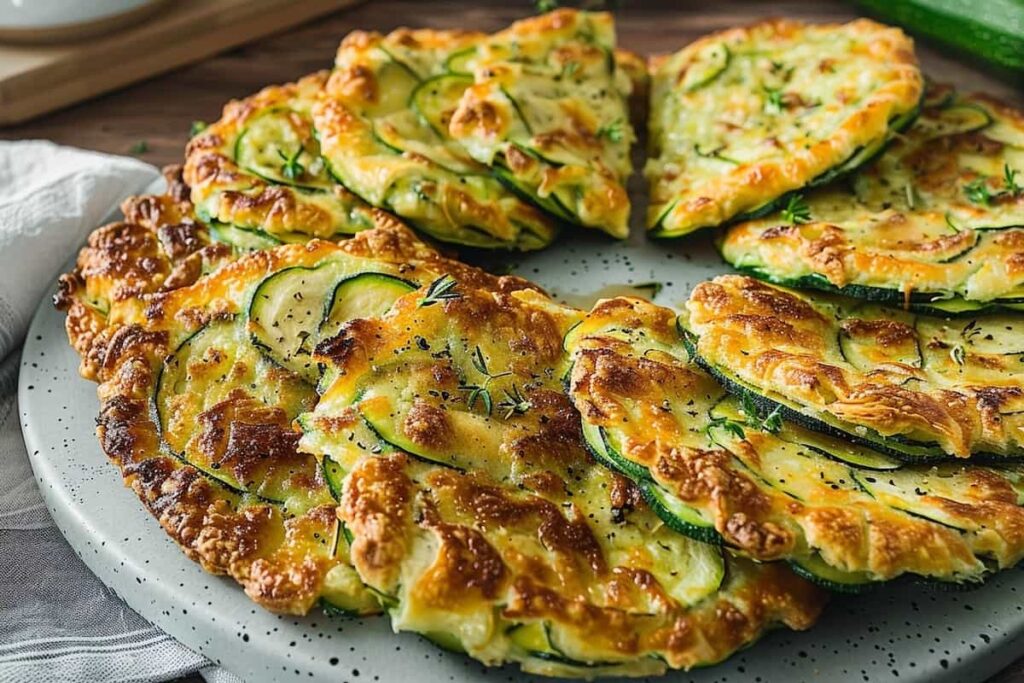 Recette de galette de courgette au fromage facile à l'air fryer