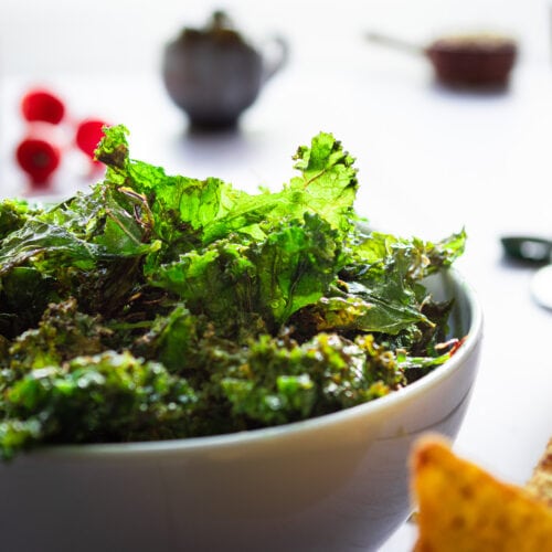 Recette légère de kale à l'air fryer 
