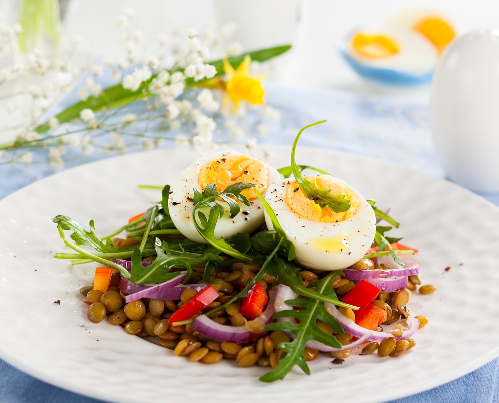 5 recettes protéinées à moins de 5€ à l'air fryer pour une personne Recette protéinée pas chère de lentilles œuf au air fryer