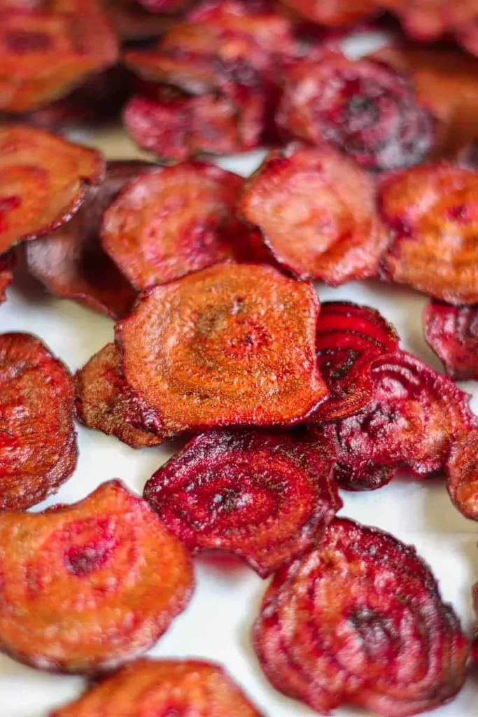 Recette facile de chips de betterave pour une personne à l'air fyer