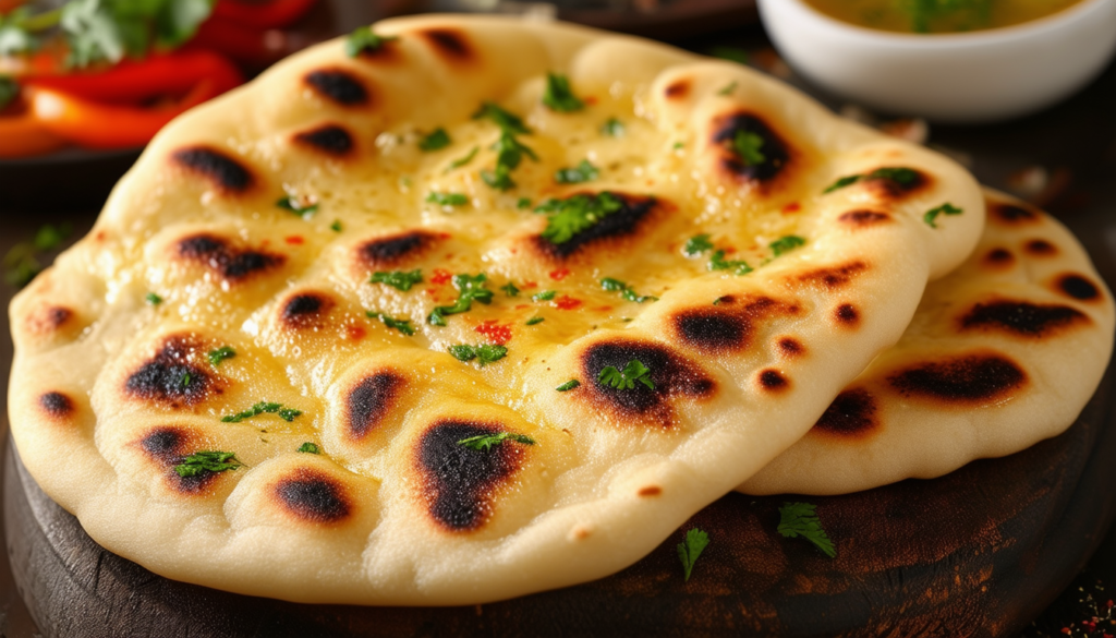 Recette de cheese naan à l'air fryer pour une personne 