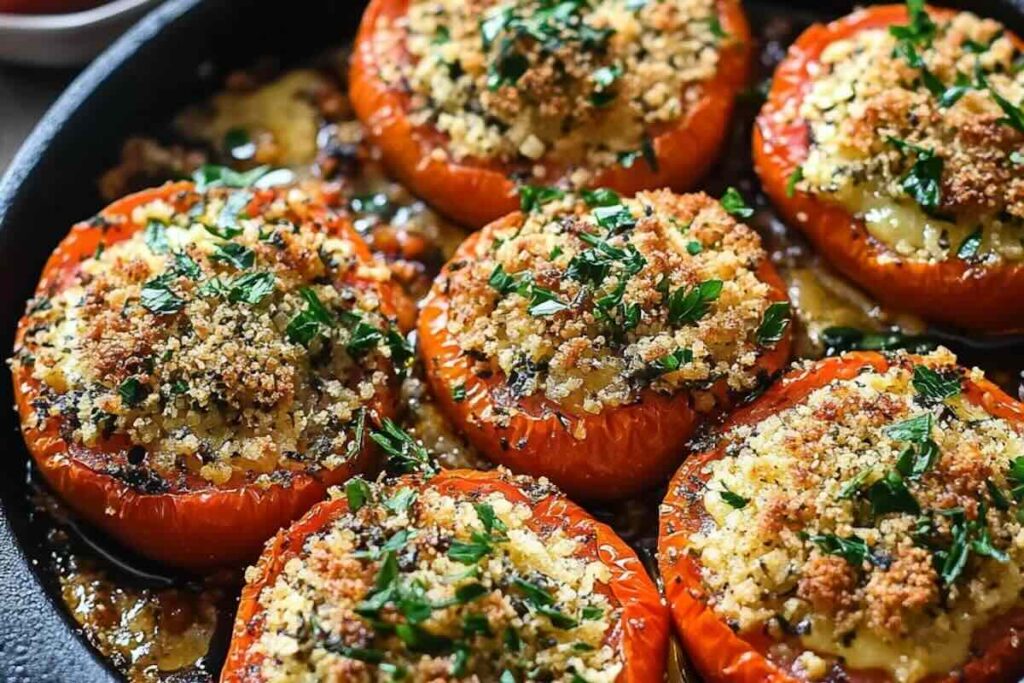 Recette facile de tomates a la provençale à l'air fryer pour une personne