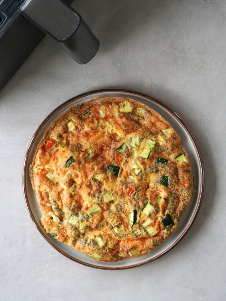 Recette protéiné de frittata croustillante à l'air fryer