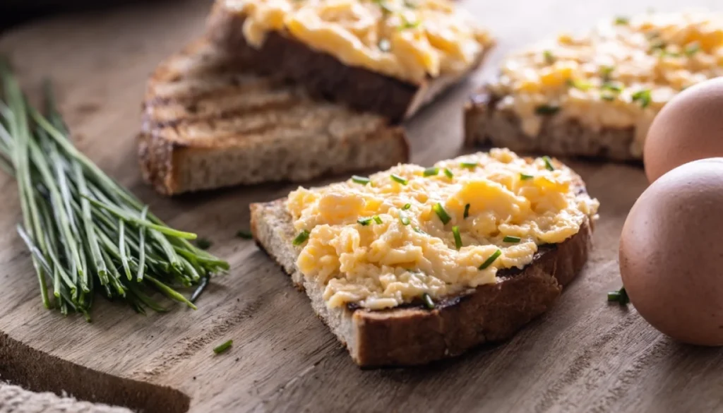 oeufs brouilles a la ciboulette kpy 1200
