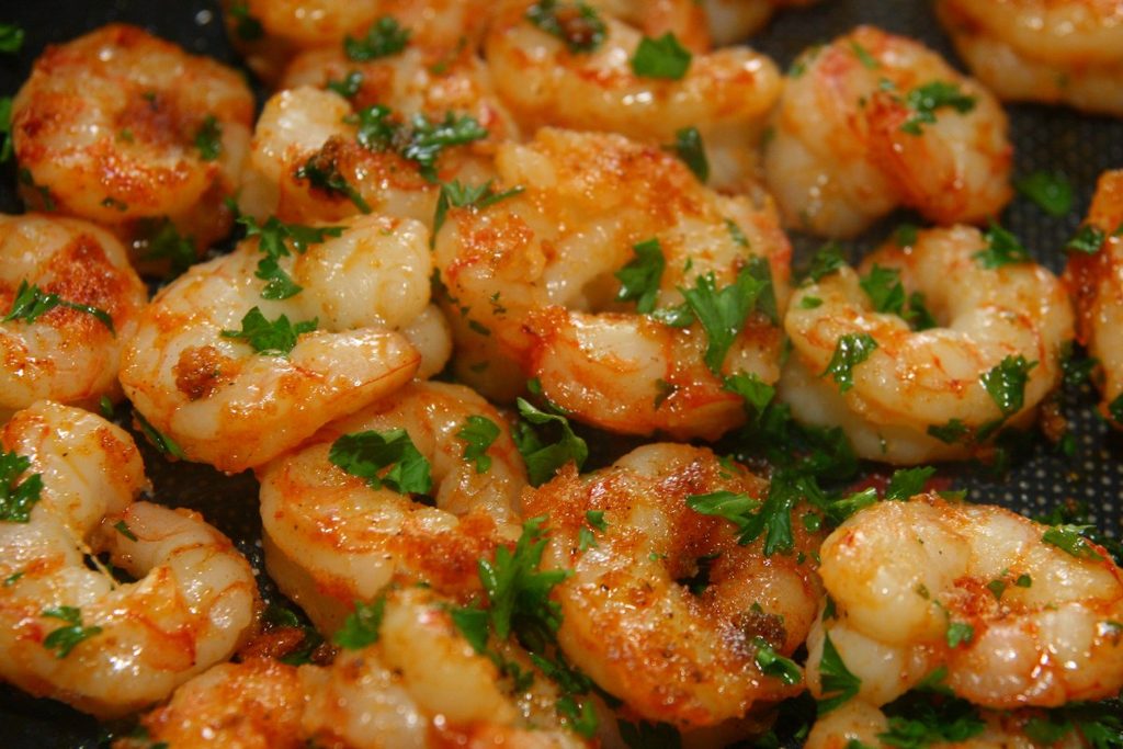 crevettes ail persil