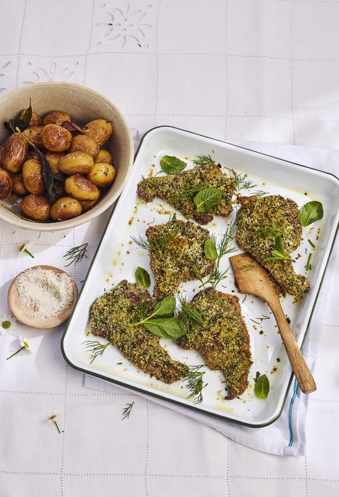 5 recettes de viande à l’air fryer pour une personne recette cotelettes agneau herbes